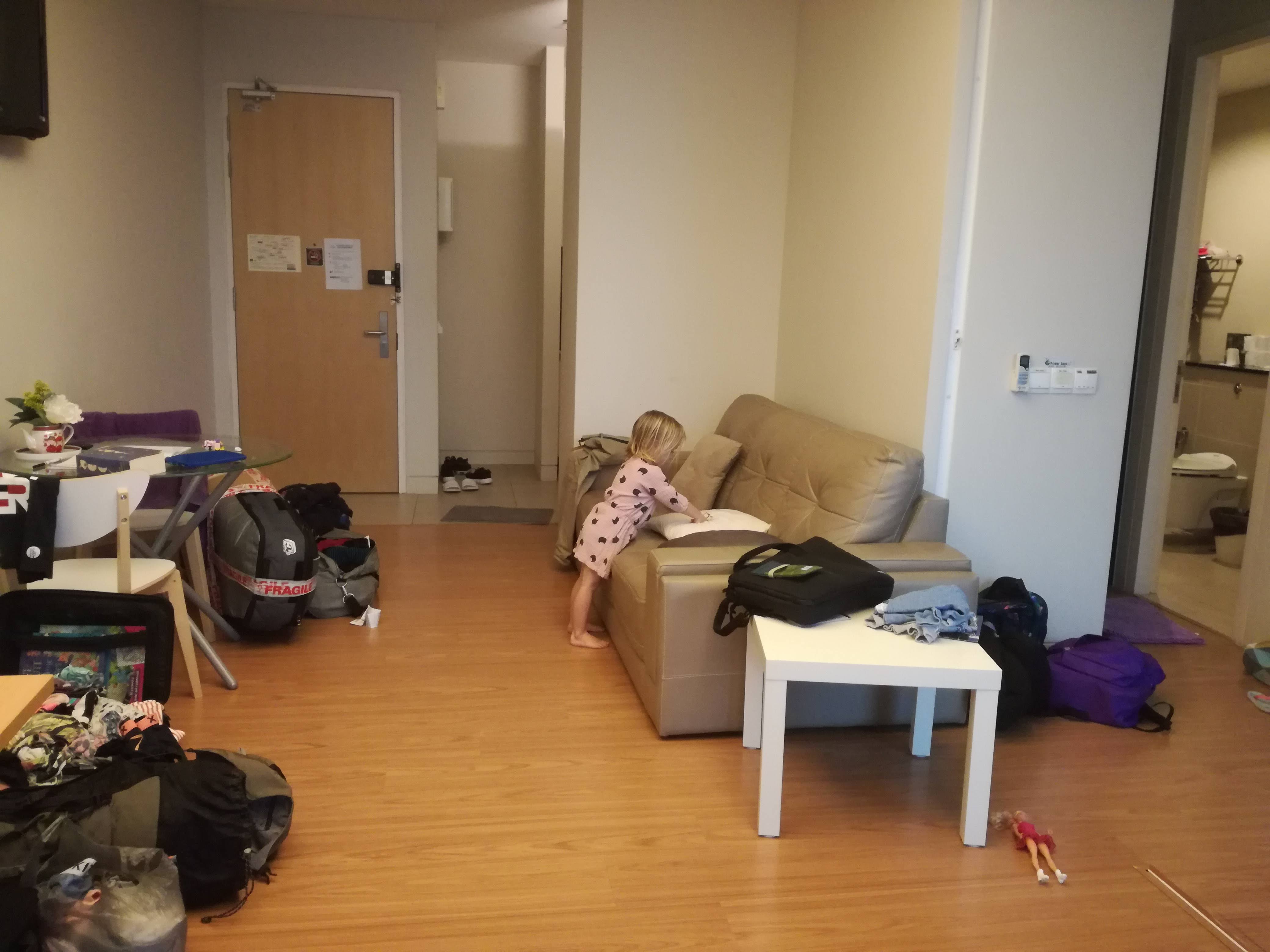 Inside apartment in KL